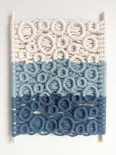 Load image into Gallery viewer, Ombre Bubbles Macrame Hanging String Theories Fiber Design