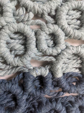 Load image into Gallery viewer, Ombre Bubbles Macrame Hanging String Theories Fiber Design