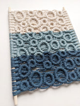 Load image into Gallery viewer, Ombre Bubbles Macrame Hanging String Theories Fiber Design