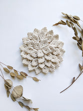 Load image into Gallery viewer, Macrame Hydrangea - White