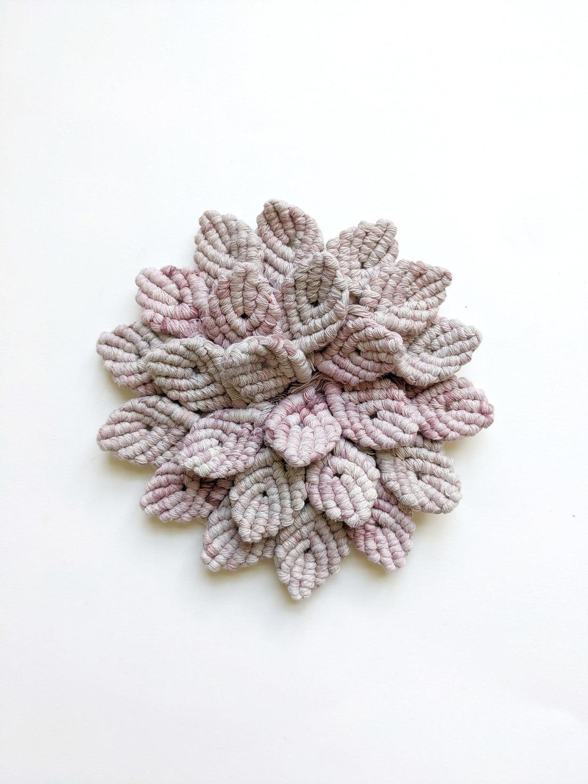 Macrame Hydrangea - Pink