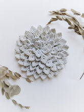 Load image into Gallery viewer, Macrame Hydrangea - Light Blue String Theories Fiber Design