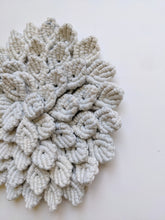 Load image into Gallery viewer, Macrame Hydrangea - Light Blue String Theories Fiber Design