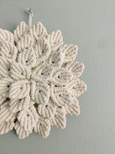 Load image into Gallery viewer, Macrame Hydrangea - White