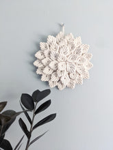 Load image into Gallery viewer, Macrame Hydrangea - White