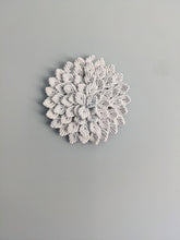 Load image into Gallery viewer, Macrame Hydrangea - Light Blue String Theories Fiber Design