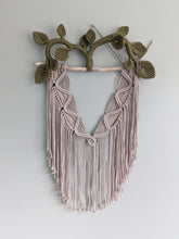 Load image into Gallery viewer, Macrame Leafy Crown Wall Hanging