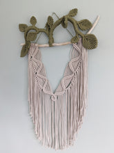 Load image into Gallery viewer, Macrame Leafy Crown Wall Hanging
