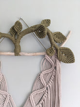 Load image into Gallery viewer, Macrame Leafy Crown Wall Hanging