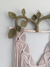 Load image into Gallery viewer, Macrame Leafy Crown Wall Hanging