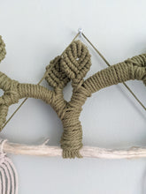 Load image into Gallery viewer, Macrame Leafy Crown Wall Hanging