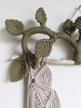Load image into Gallery viewer, Macrame Leafy Crown Wall Hanging
