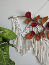 Load image into Gallery viewer, Flower Crown Macrame Hanging - Large - Autumn Leaves