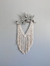 Load image into Gallery viewer, Flower Crown Macrame Hanging - Small - Natural & Sage