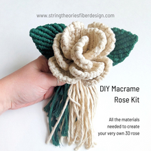 Load image into Gallery viewer, Macrame Rose DIY Kit