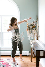 Load image into Gallery viewer, Macrame Wall Hanging - Hanging Vines and Leaves - Sculpture String Theories Fiber Design