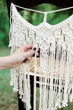 Load image into Gallery viewer, Macrame Chair Covers String Theories Fiber Design