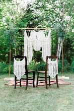 Load image into Gallery viewer, Macrame Chair Covers String Theories Fiber Design