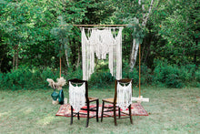 Load image into Gallery viewer, Macrame Chair Covers String Theories Fiber Design
