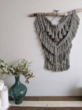 Load image into Gallery viewer, Extra Layered Macrame Wall Hanging - Sage Green String Theories Fiber Design