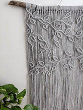 Load image into Gallery viewer, Extra Large Macrame Vines and Leaves Wall Hanging String Theories Fiber Design