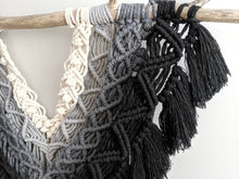 Load image into Gallery viewer, Macrame Layered Ombre Wall Hanging Tapestry String Theories Fiber Design