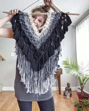 Load image into Gallery viewer, Macrame Layered Ombre Wall Hanging Tapestry String Theories Fiber Design