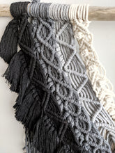 Load image into Gallery viewer, Macrame Layered Ombre Wall Hanging Tapestry String Theories Fiber Design
