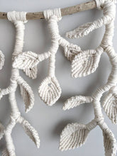Load image into Gallery viewer, Macrame Wall Hanging - Hanging Vines and Leaves - Sculpture String Theories Fiber Design