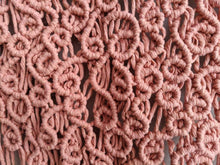 Load image into Gallery viewer, Macrame Squiggles Pink Wall Hanging Tapestry String Theories Fiber Design
