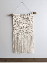 Load image into Gallery viewer, Macrame Bubbles Wall Hanging String Theories Fiber Design