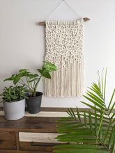 Load image into Gallery viewer, Macrame Bubbles Wall Hanging String Theories Fiber Design