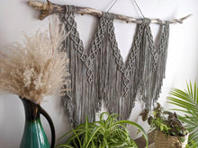 Load image into Gallery viewer, Macrame Wall Hanging - Triple Fringe String Theories Fiber Design