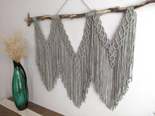 Load image into Gallery viewer, Macrame Wall Hanging - Triple Fringe String Theories Fiber Design