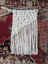 Load image into Gallery viewer, Macrame Asymmetric Bubble Wall Hanging String Theories Fiber Design
