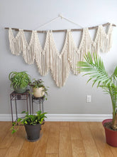 Load image into Gallery viewer, Extra Large Statement Macrame Wall Hanging Tapestry String Theories Fiber Design