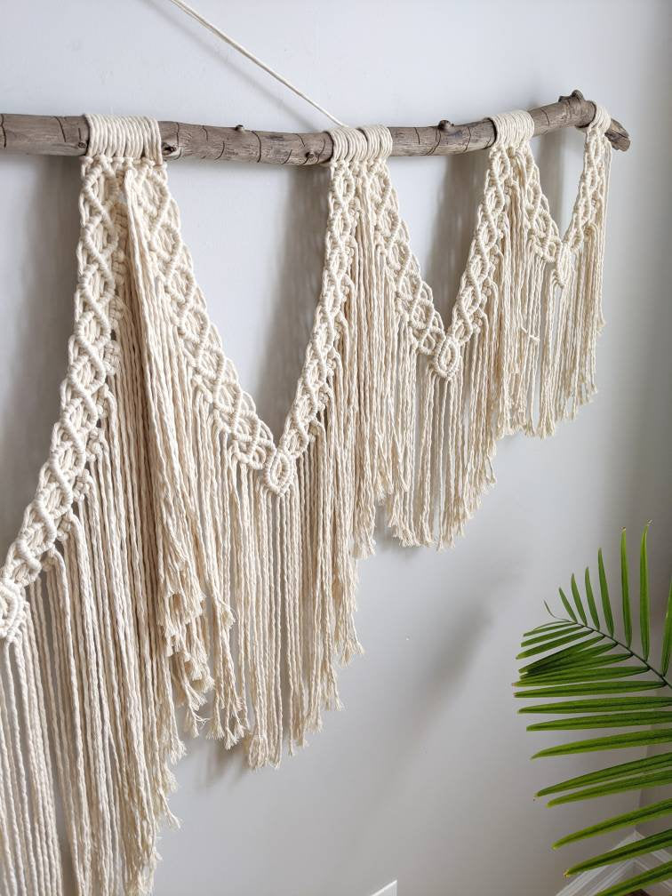 Extra Large Statement Macrame Wall Hanging Tapestry String Theories Fiber Design