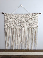Load image into Gallery viewer, Extra Large Macrame Bubbles Wall Hanging String Theories Fiber Design