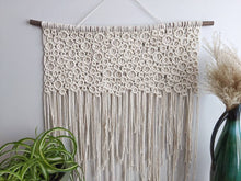 Load image into Gallery viewer, Extra Large Macrame Bubbles Wall Hanging String Theories Fiber Design