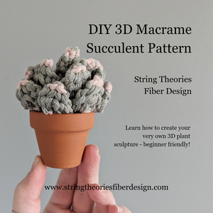Macrame 3D Succulent Pattern
