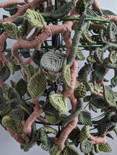Load image into Gallery viewer, Macrame Lamp Leaf Sculpture

