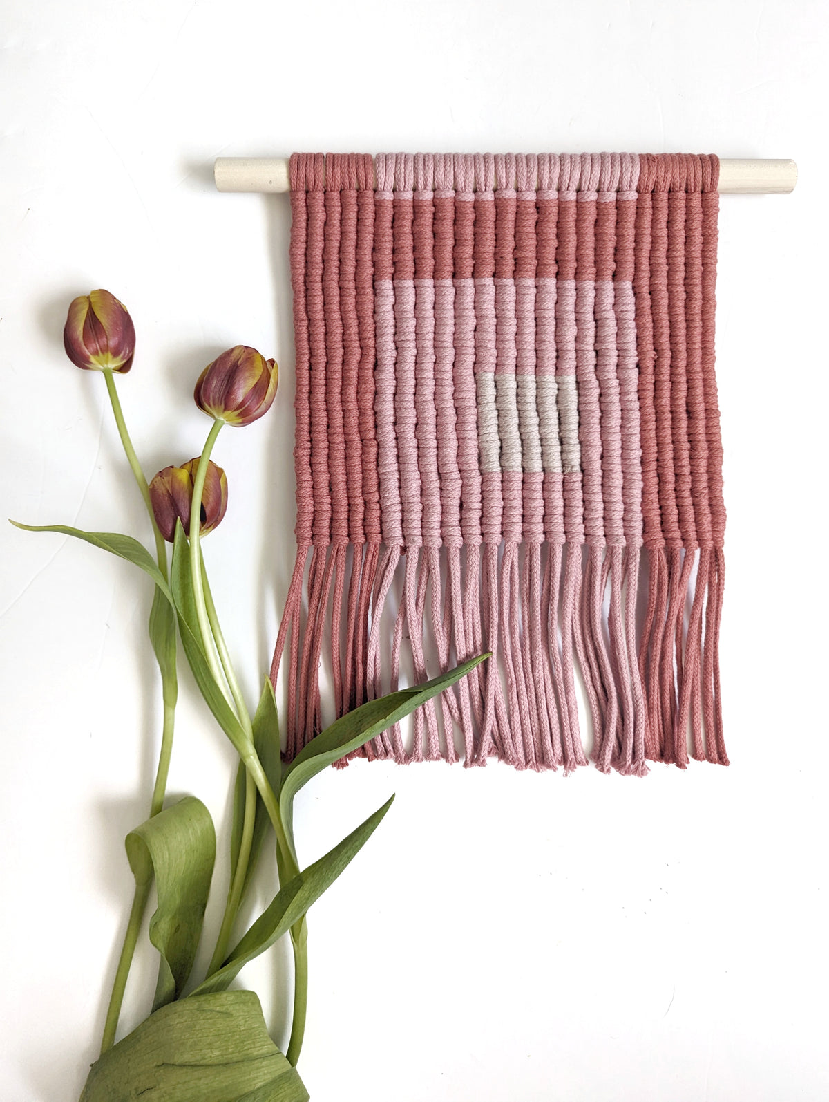 Bauhaus-Inspired Macrame Colour Block Wall Hanging Pattern - (not a full kit)