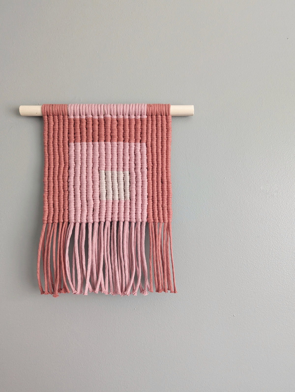 Bauhaus-Inspired Macrame Colour Block Wall Hanging Pattern - (not a full kit)