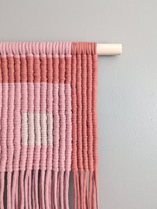 Bauhaus-Inspired Macrame Colour Block Wall Hanging Pattern - (not a full kit)