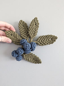 Macrame Blueberry Vine Pattern/kit