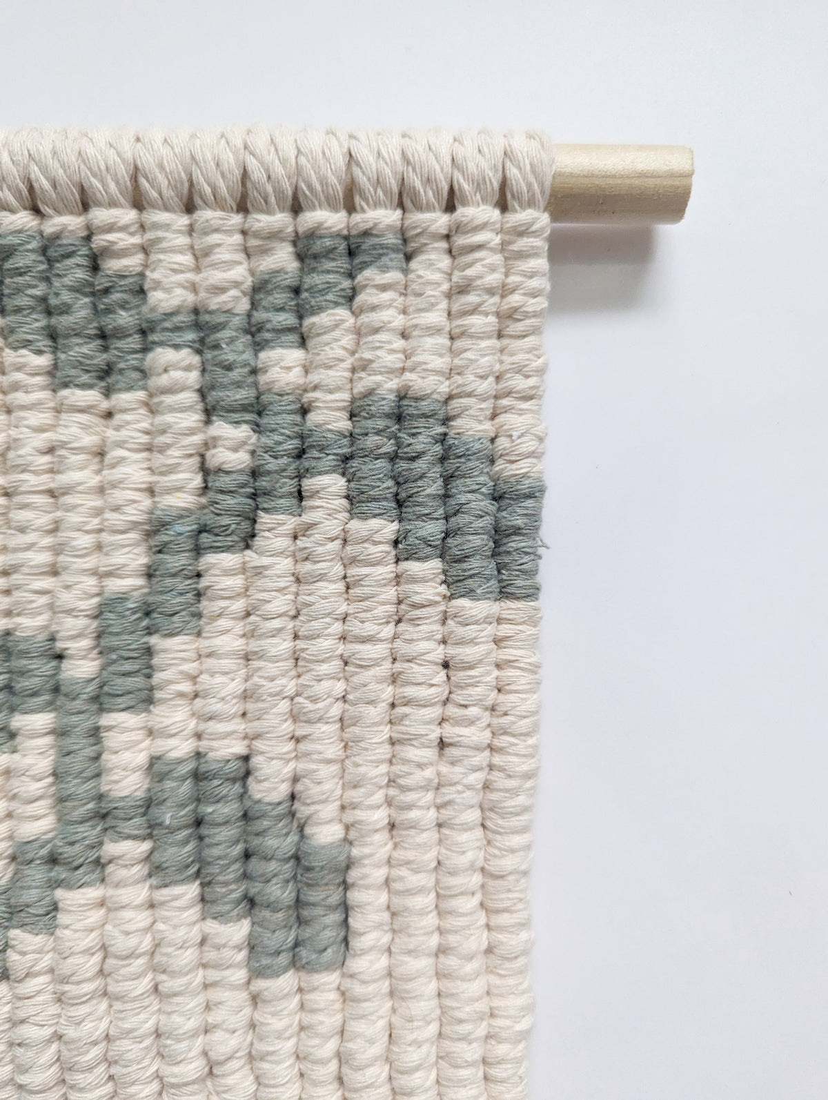 Macrame Pixel Vines & Leaves Wall Hanging Pattern - (not a full kit)