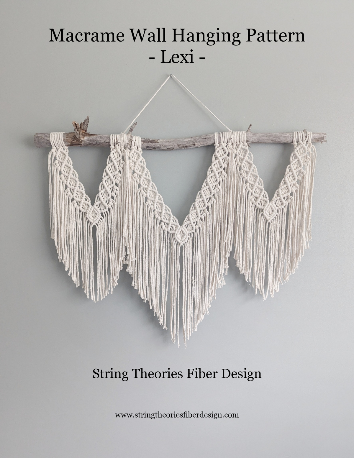 Macrame Wall Hanging Pattern - Lexi (not a full Kit)