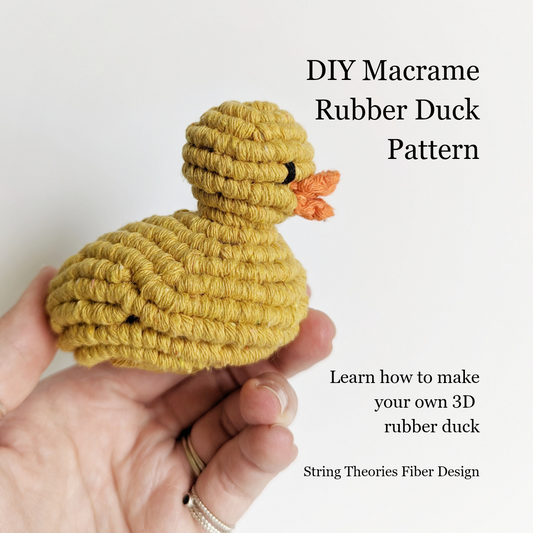 Macrame 3D Rubber Duck Kit