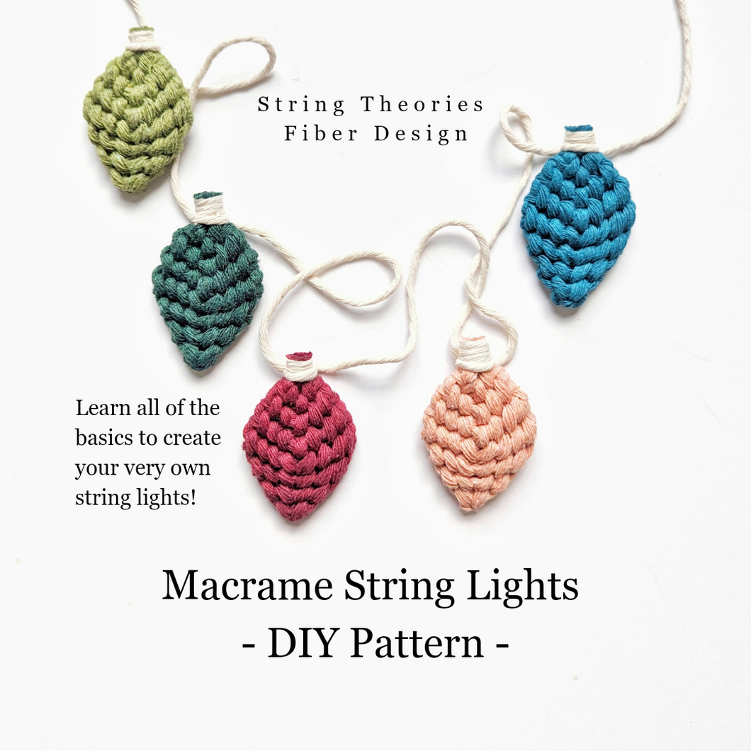 Macrame Christmas String Lights Kit