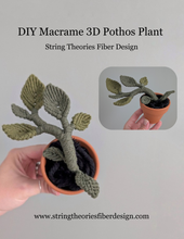 Load image into Gallery viewer, Macrame Pothos Plant Pattern / Kit
